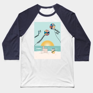 Summer Vacation At The Beach Baseball T-Shirt